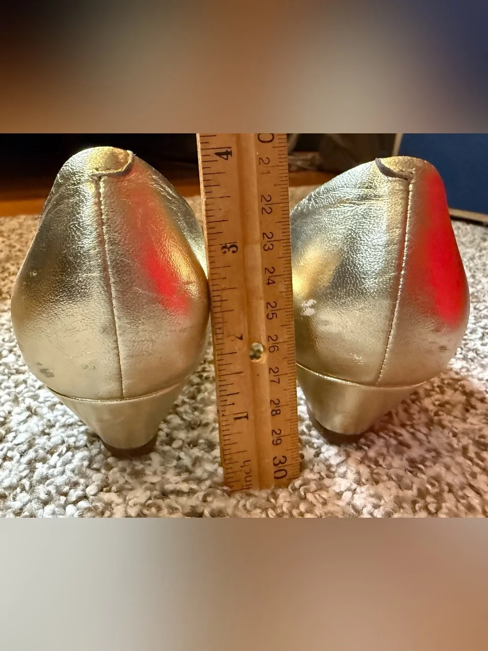 Cole Haan Open Toe Gold Wedges 7.5